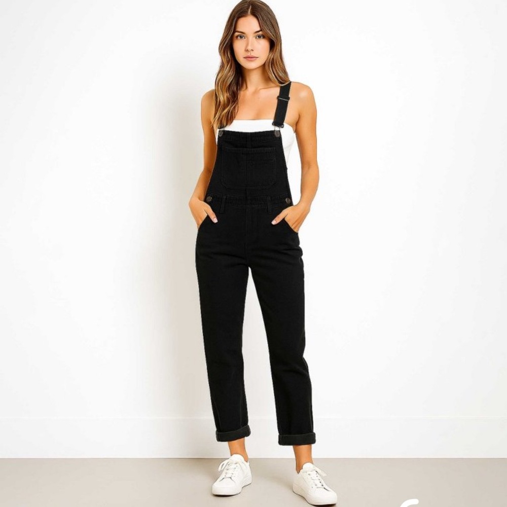 Roxy Black Denim Overalls